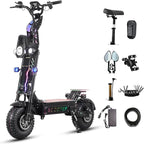 T90 Pro Electric Scooter for Adults, 10000W Dual Motor, 68 MPH Max Speed, 72V Removable Battery, 14" Off-Road Tires 800lbs Max Load, Music Light, Waterproof, 65 Mile Range, Fast E-Scooter🔥