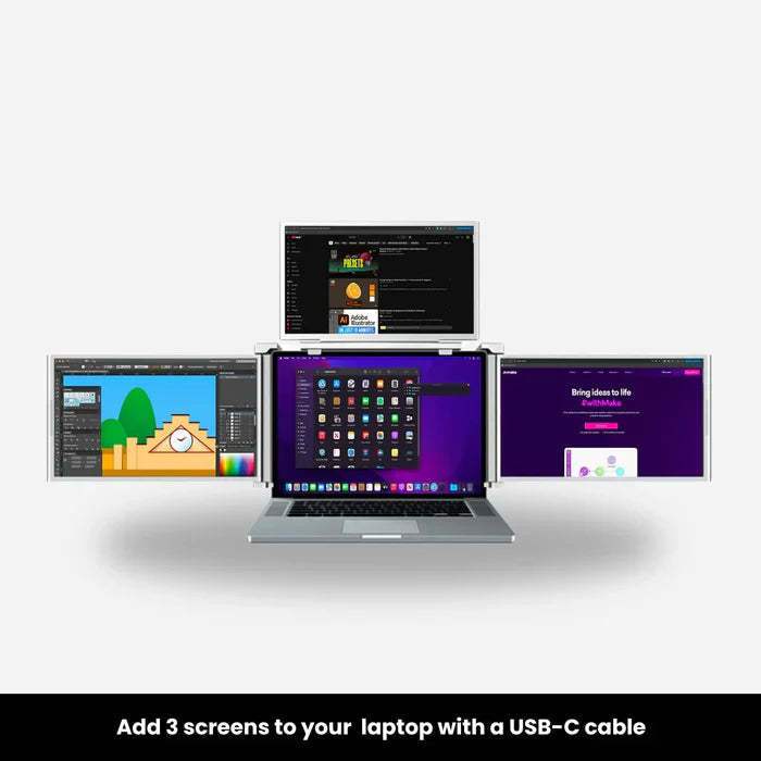 Computer extended screen (4-fold screen)🏆