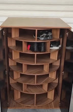 🥾Rotating shoe cabinet|  360° Rotating Shoe Cabinet & 50+ Pairs Storage🥿🏆