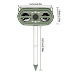 Solar-Powered Animal Repeller, Deer Repellent Devices, Waterproof Ultrasonic Pest Repellent🔥