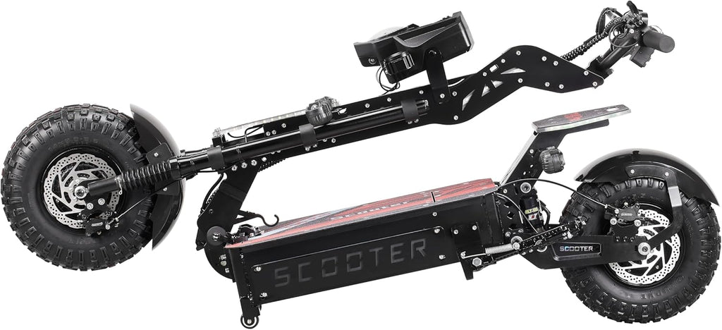 T90 Pro Electric Scooter for Adults, 10000W Dual Motor, 68 MPH Max Speed, 72V Removable Battery, 14" Off-Road Tires 800lbs Max Load, Music Light, Waterproof, 65 Mile Range, Fast E-Scooter🏆