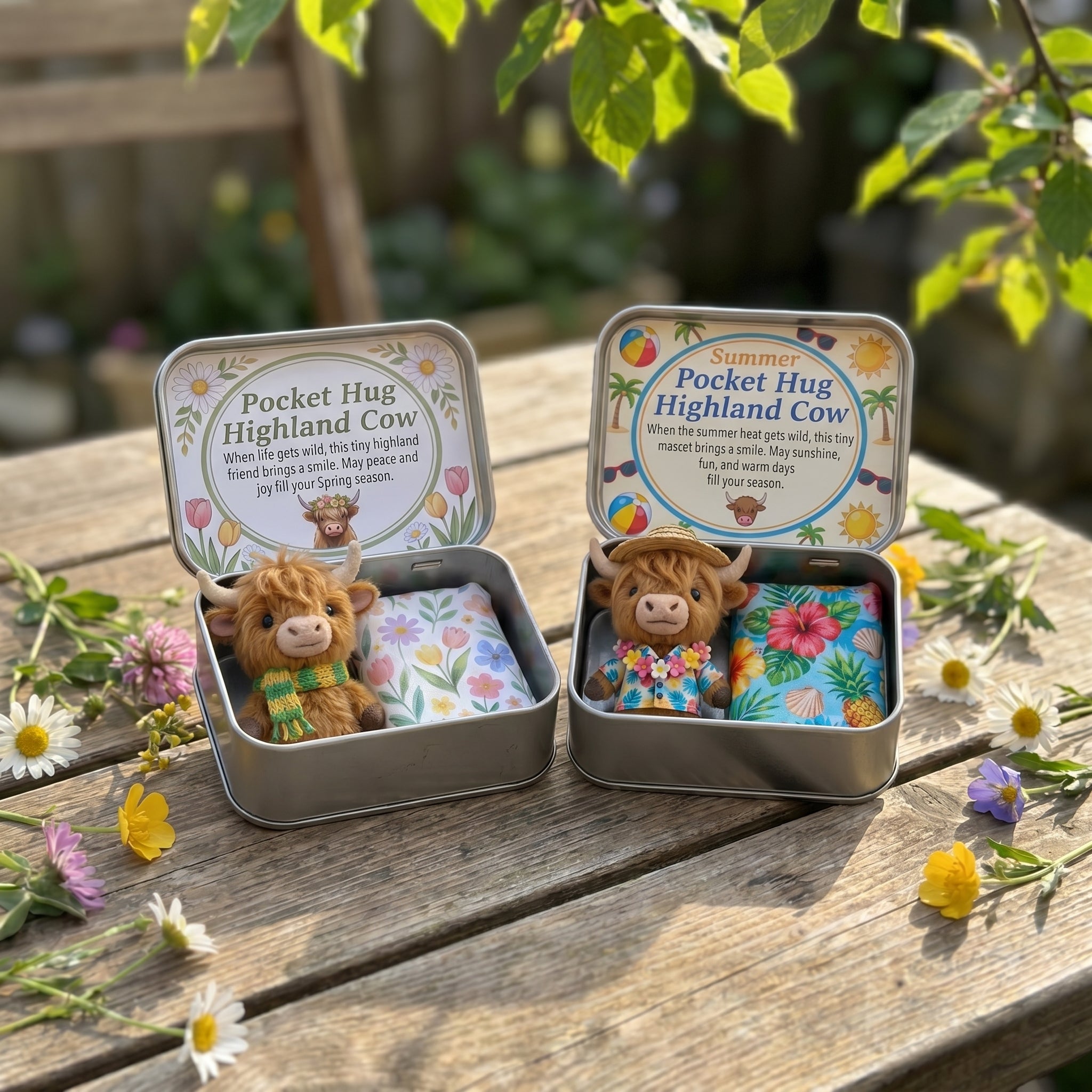 🌾🐮Pocket Hug Highland Cow Gift Set – A Little Hug You Can Carry Anywhere 💛🔥