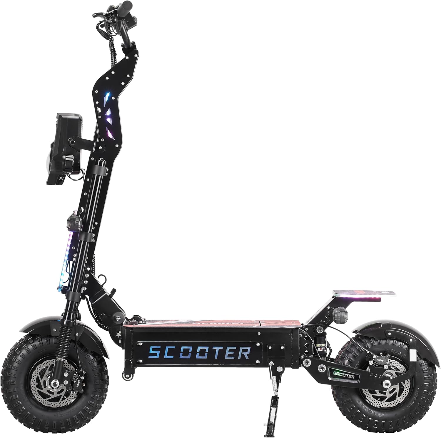 T90 Pro Electric Scooter for Adults, 10000W Dual Motor, 68 MPH Max Speed, 72V Removable Battery, 14" Off-Road Tires 800lbs Max Load, Music Light, Waterproof, 65 Mile Range, Fast E-Scooter🔥
