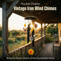 🌻Vintage Metal Chicken Wind Chime with Sunflower🐔🔥